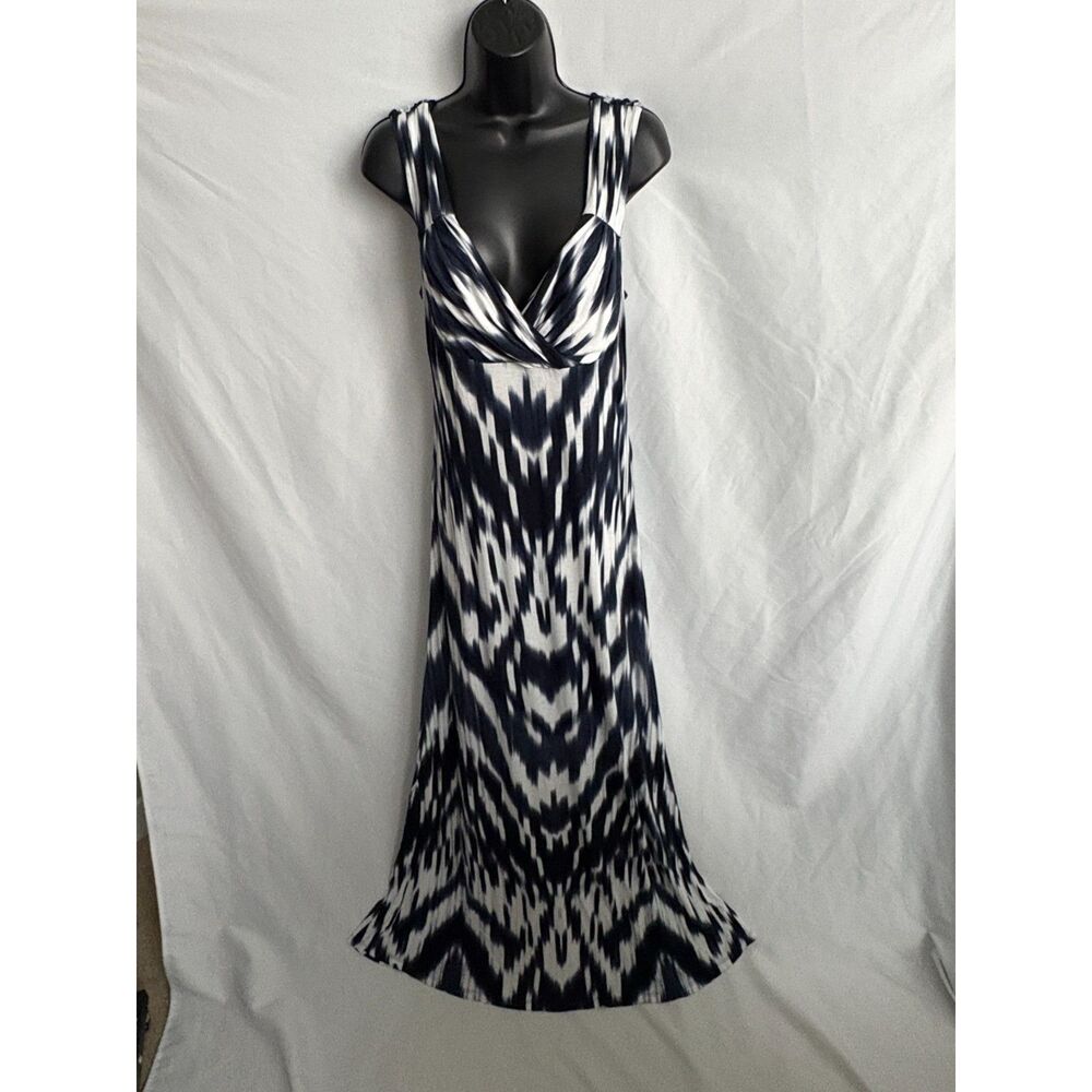INC International Concepts Women's Blue Tie-Dye Print Maxi Dress Size S Feminine